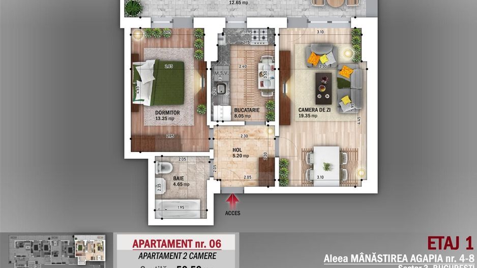 AP. 2CAM DECOMANDAT IN BLOC PREMIUM. ETAJ 1/ METROU N GRIGORESCU! - Poză 2