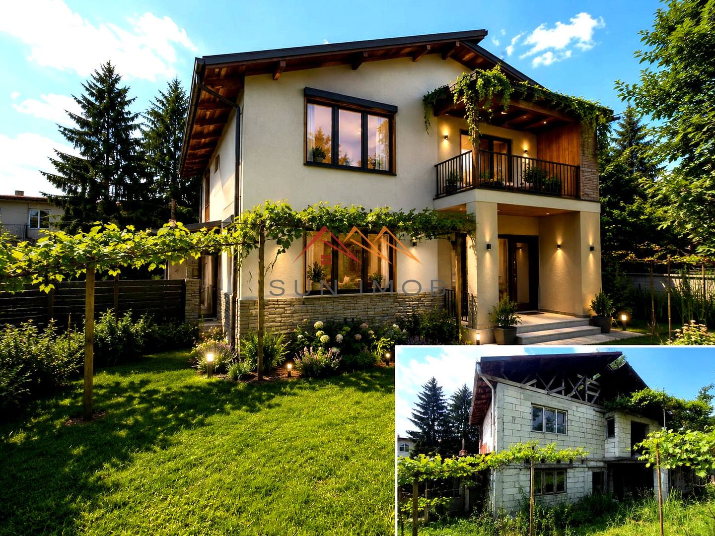 TEREN 986 MP SI CONSTRUCTIE NEFINALIZATA, CAMPINA - ZONA CENTRALA - Poză 1