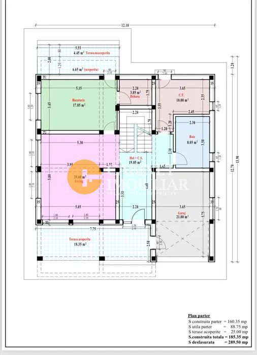 VILA Aroneanu in CENTRU 200MP utili Garaj 800MP TEREN - Poză 7