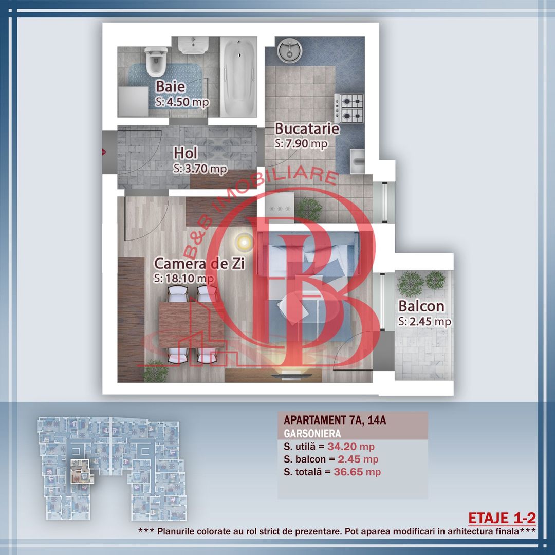 Oferta Lansare Garsoniera  incalzire pardoseala - Schiță 11