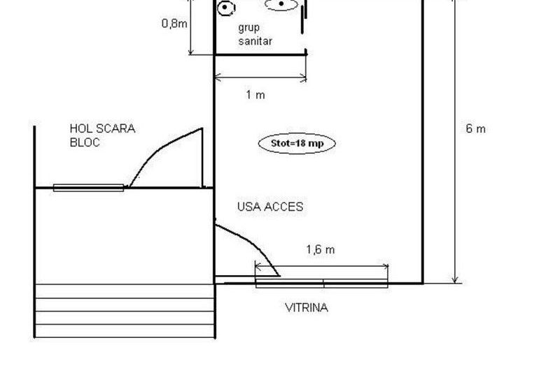 Spatiu comercial de inchiriat la parter in zona Astra - Schiță 12
