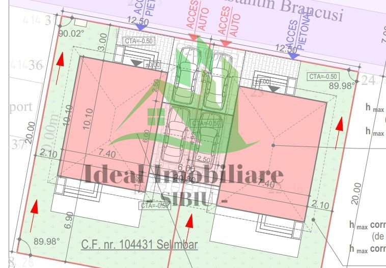 Casa Single cu 4 camere si carport, Zona Brana Selimbar - Schiță 10