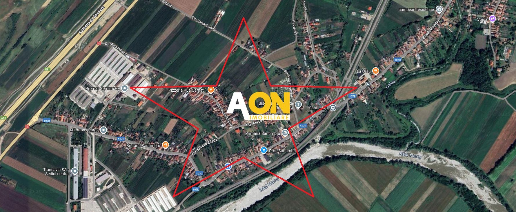 Teren Intravilan Santimbru Sat, Toate Utilitatile - Poză 1