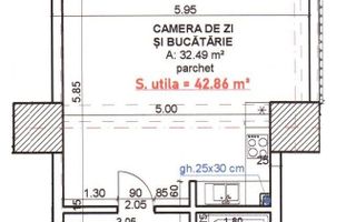 Comision 0. Apartament tip studio la cheie in bloc nou! - Schiță 17