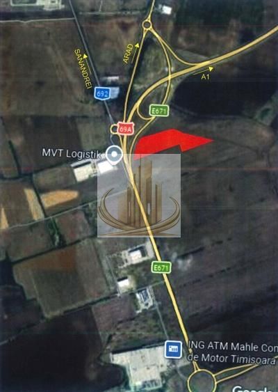 Teren Intravilan Industrial 4.75 Ha – Poziție Strategică DN69 (Timișoa - Poză 1