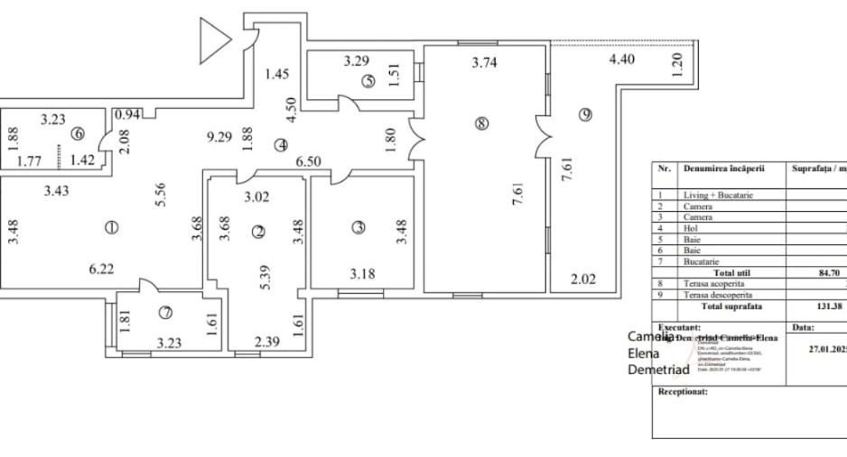 3 CAMERE || SISESTI || PANORAMA LAC GRIVITA - Schiță 20