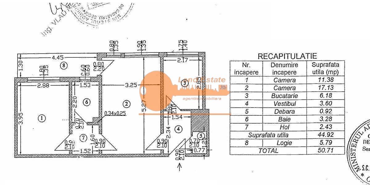 Apartament 2 camere – 50 mp –  Lujerului – Bloc reabilitat 2020 - Schiță 8