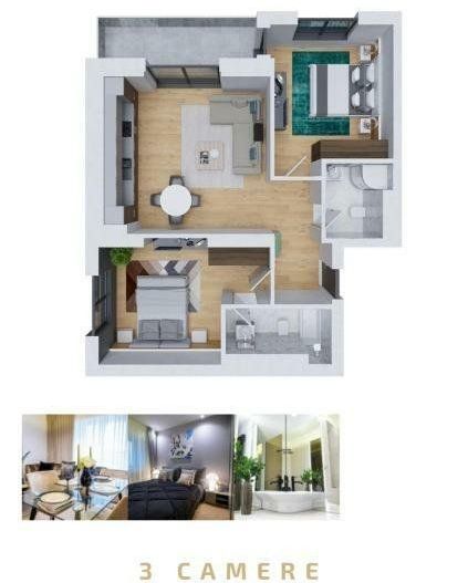 Apartaments 3 camere Cortina North Pipera | Finalizat - Poză 8