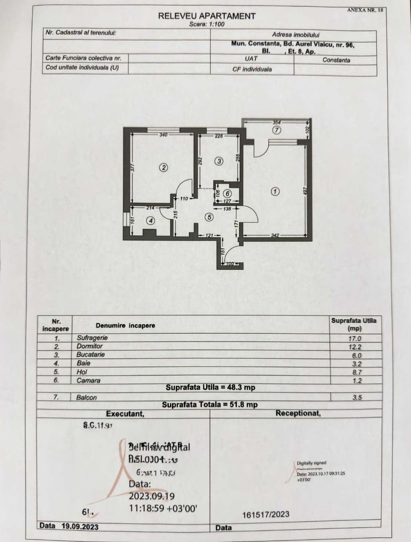 Apartament 2 camere decomandat, renovat,mobilat,utilat,centrala - Poză 5