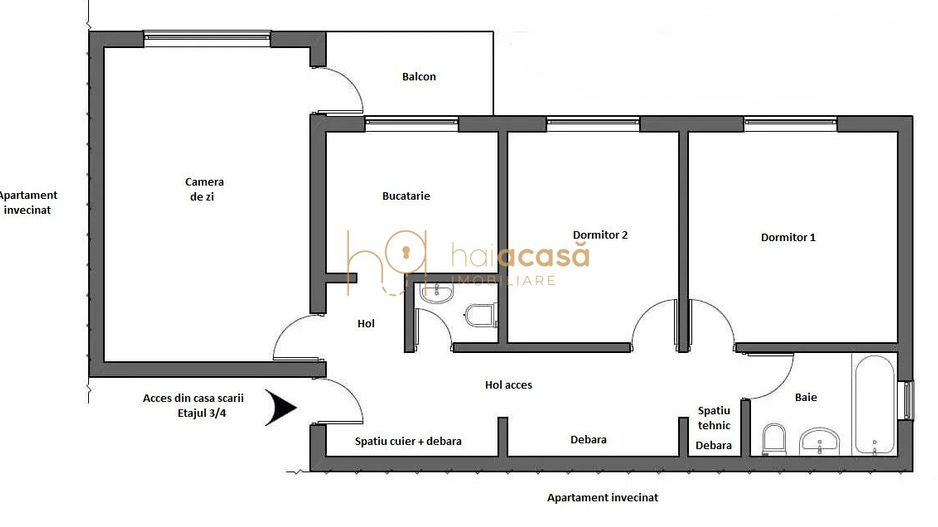 Apartament de vanzare 68 mp Iosia Nord Oradea - Poză 1