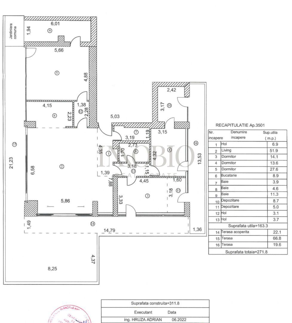 Penthouse 4 Camere - Cartierul Francez - 163 MP + Terase 108 MP - Poză 2