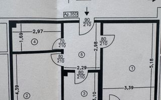 Metrou Dimitrie Leonida Metrou Berceni 2 camere decomandat - Schiță 5