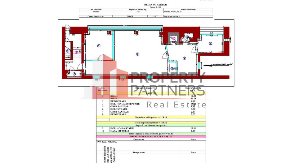 Cladire de birouri  Str. Polona - Str. Mihai Eminescu - Schiță 13