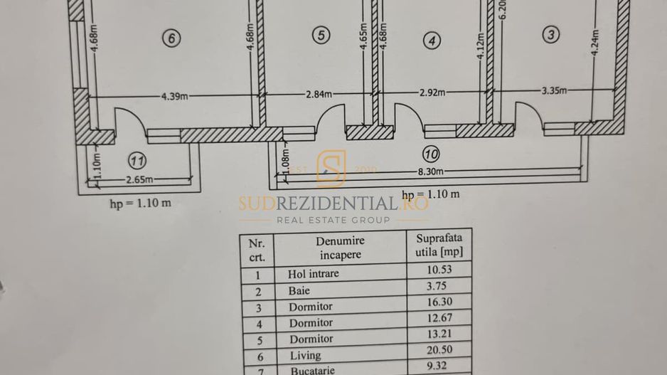 Apartament 4 camere, premium, metrou Dimitrie Leonida, Comision 0% - Schiță 17