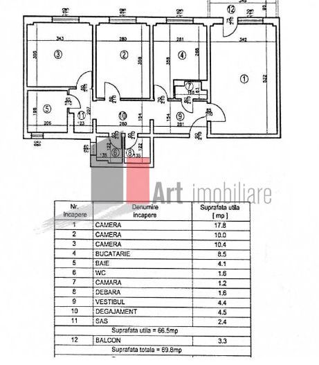 APARTAMENT 3 CAMERE - IANCULUI - Poză 1