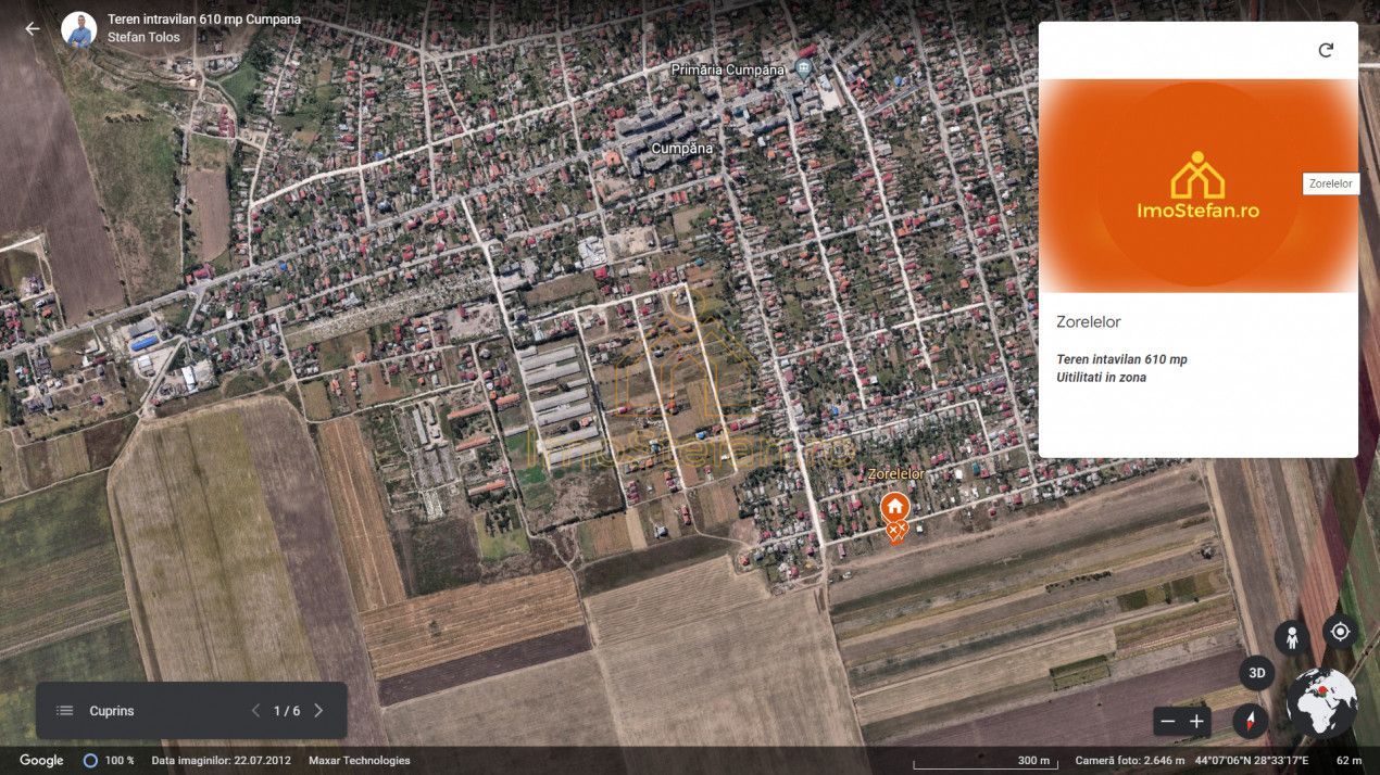 Recomandare de incredere teren intravilan Zorelelor Cumpana - Poză 1