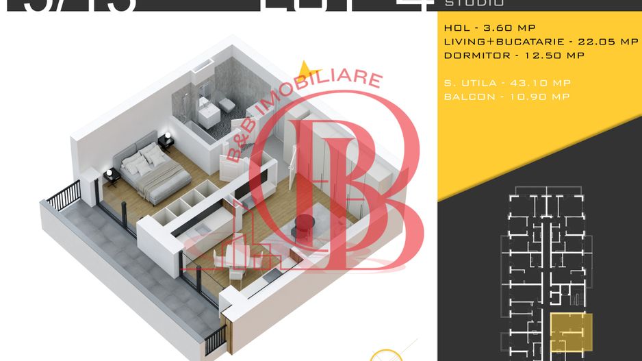 2 camere lansare proiect Titan Pallady  Metrou Nicolae Teclu - Schiță 10