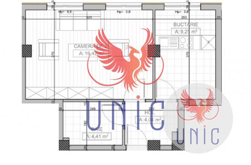 Garsoniera decomandata, strada Amaradia, bloc nou - Schiță 8
