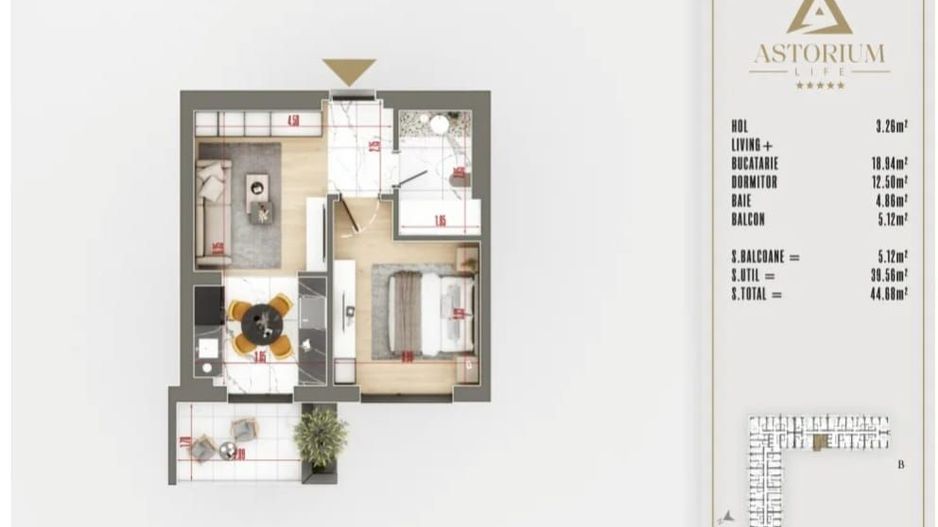 AP. 2 CAM. PROIECTUL ASTORIUM  / IDEAL LOCUINTA SAU INVESTITIE! - Poză 2