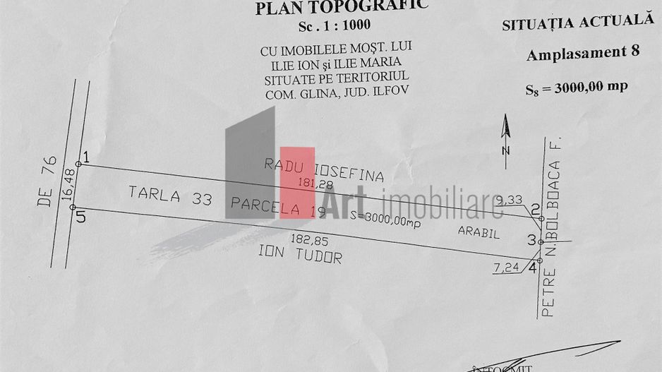 Teren 3000mp intravilan Glina | Parcelabil - Poză 1