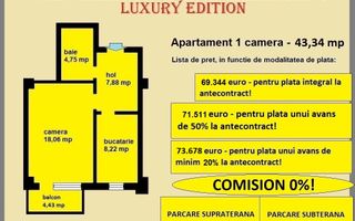 Apartament decomandat de vanzare in Iasi, Galata, 43,34 mp, bloc nou - Poză 2