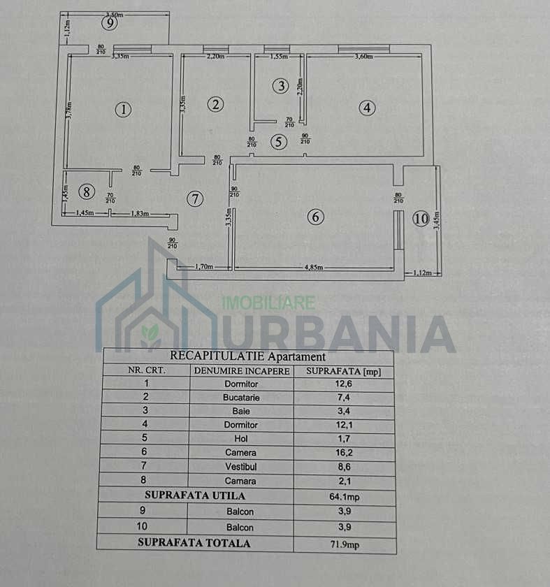 De vanzare apartament 3 camere Tatarasi - Poză 6