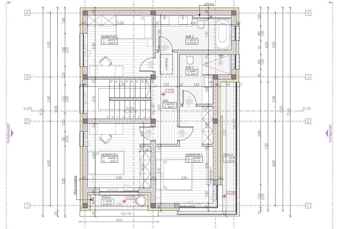 Casa Individuala | nZEB | Panouri Fotovoltaice si Stocare | Popești - Schiță 9