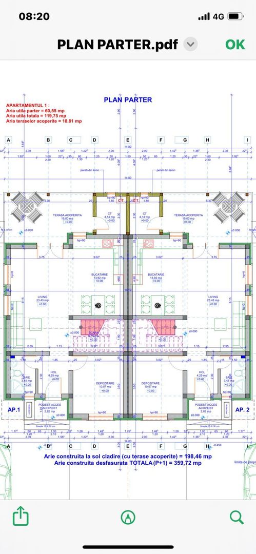 Jumătate de duplex la roșu de vânzare în Giarmata Vii, 129,52 mp utili - Poză 4