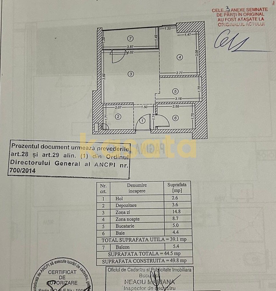 One Verdi Park | Apartament 2 camere | Floreasca/ Barbu Vacarescu - Schiță 11