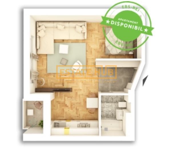 Apartament 1 camera FINISAT | zona Parcul Feroviarilor | Comision 0% - Poză 8