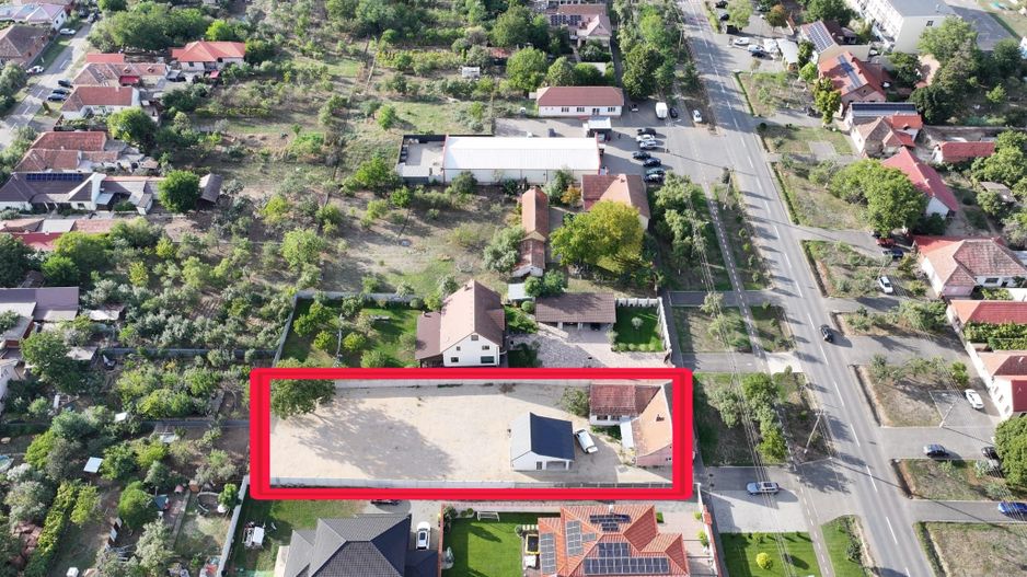 Teren 900 mp cu cladire de birouri pt depozit, parc auto,  centru logistic, etc - Poză 2