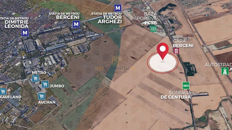 Teren intravilan 13.200 mp cu deschidere 33,72 ml – Jilava, Ilfov | - Poză 2