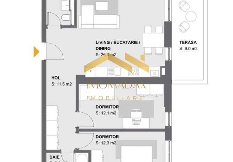 Aradului-3 Camere-2 Băi - Poză 17