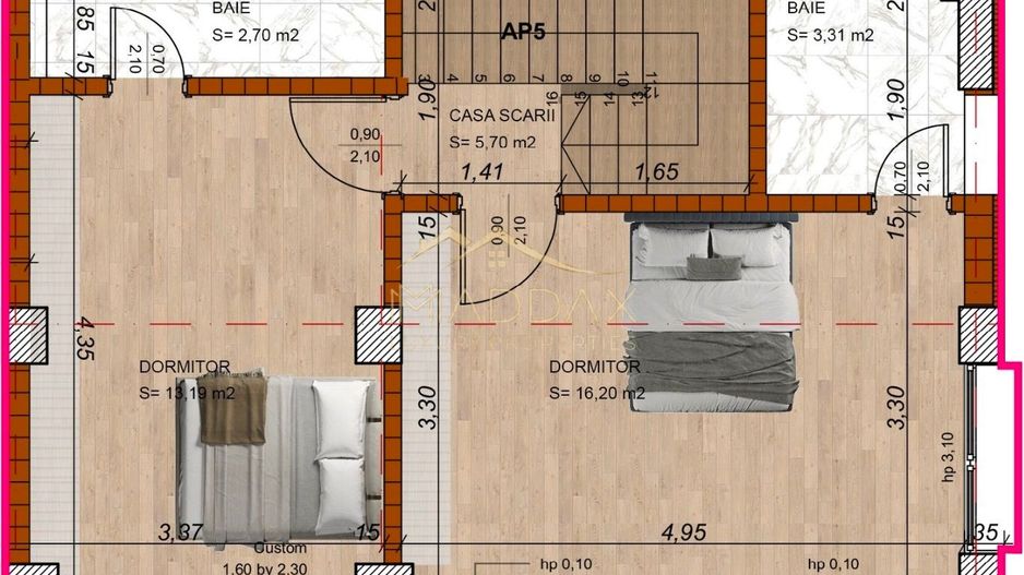 Apartament de vanzare 3 camere tip Duplex***Curte 110mp***Piata Domenii - Poză 22