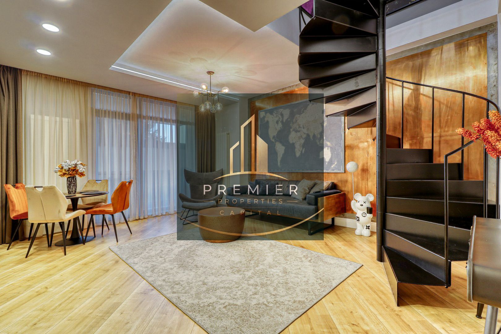 Duplex de lux cu 3 camere | Dinamic City | Mobilat și utilat complet | - Poză 8