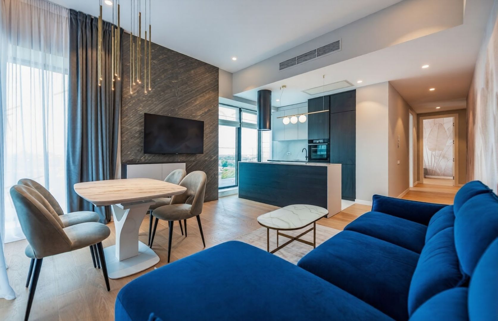 Apartament 3 camere la etajul 11 | View Parcul Verdi | One Verdi Park - Poză 3