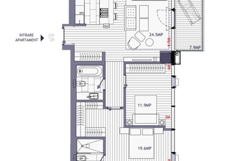 Apartament 3 Camere | Inchiriere | Floreasca | One Eliade Towers - Poză 16