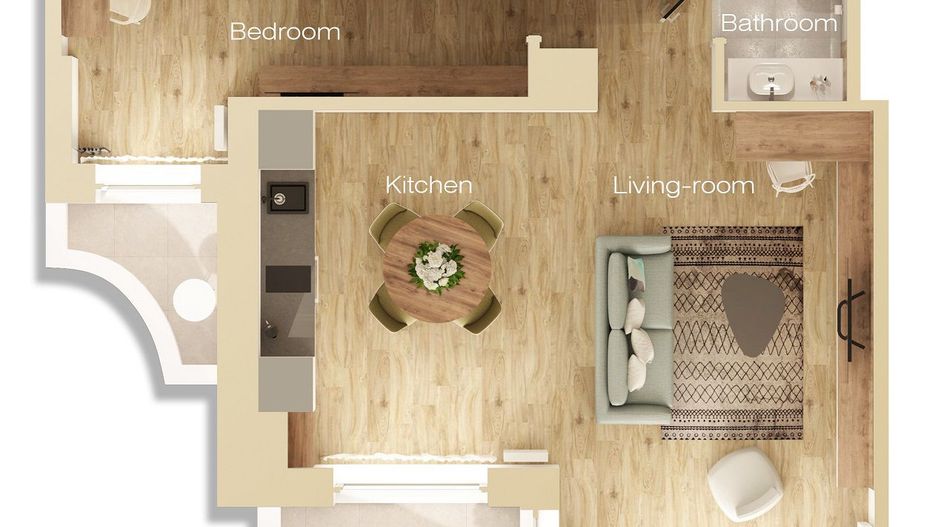 Aparthotel building Unirii B+GF+E+11 floors with 51 apartments, restaurant and SPA - Poză 55