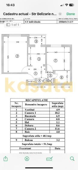 Vand 2 camere Baneasa - Schiță 7