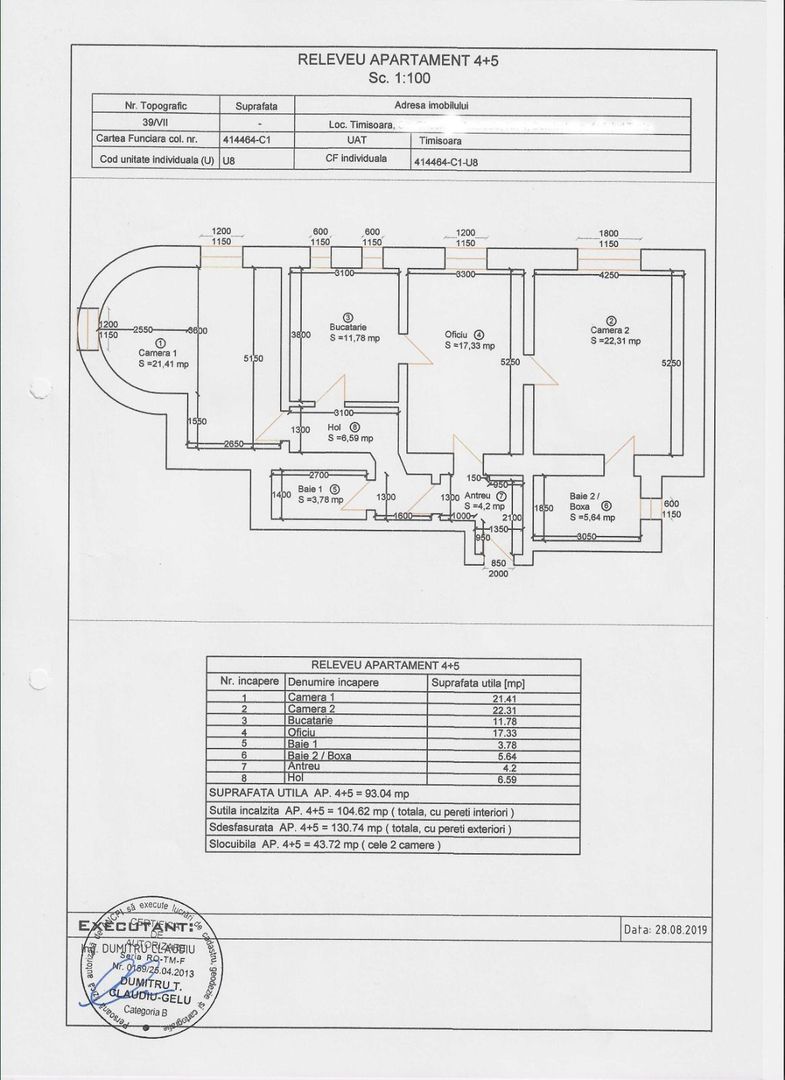 Apartament central la demisol înalt - Poză 17