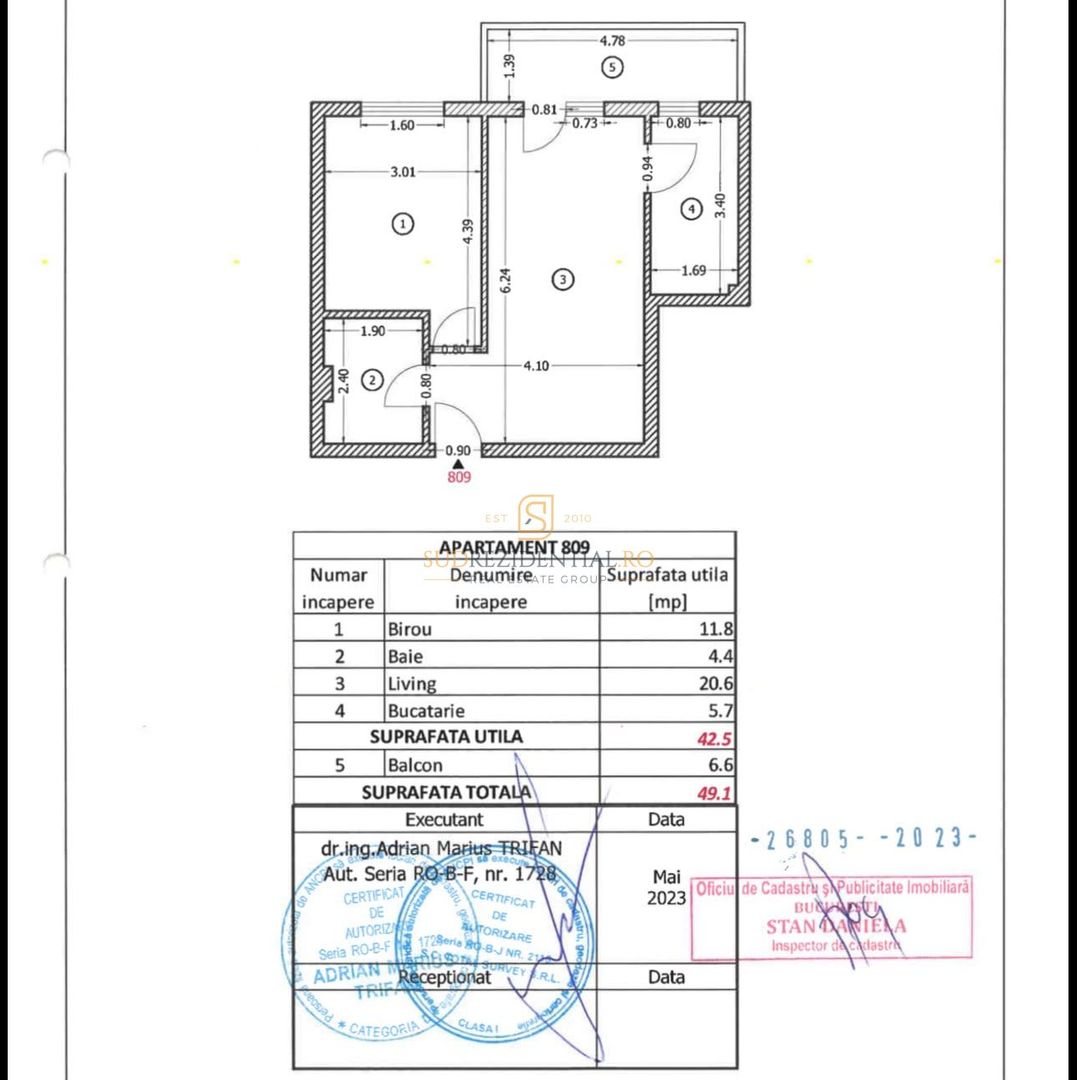 Apartament 2 camere | Prima închiriere | Confort Urban – Sector 5 - Schiță 7