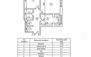 Apartament 2 camere, Hala Centrala, etaj 8, vedere panoramica, renovat - Poză 22