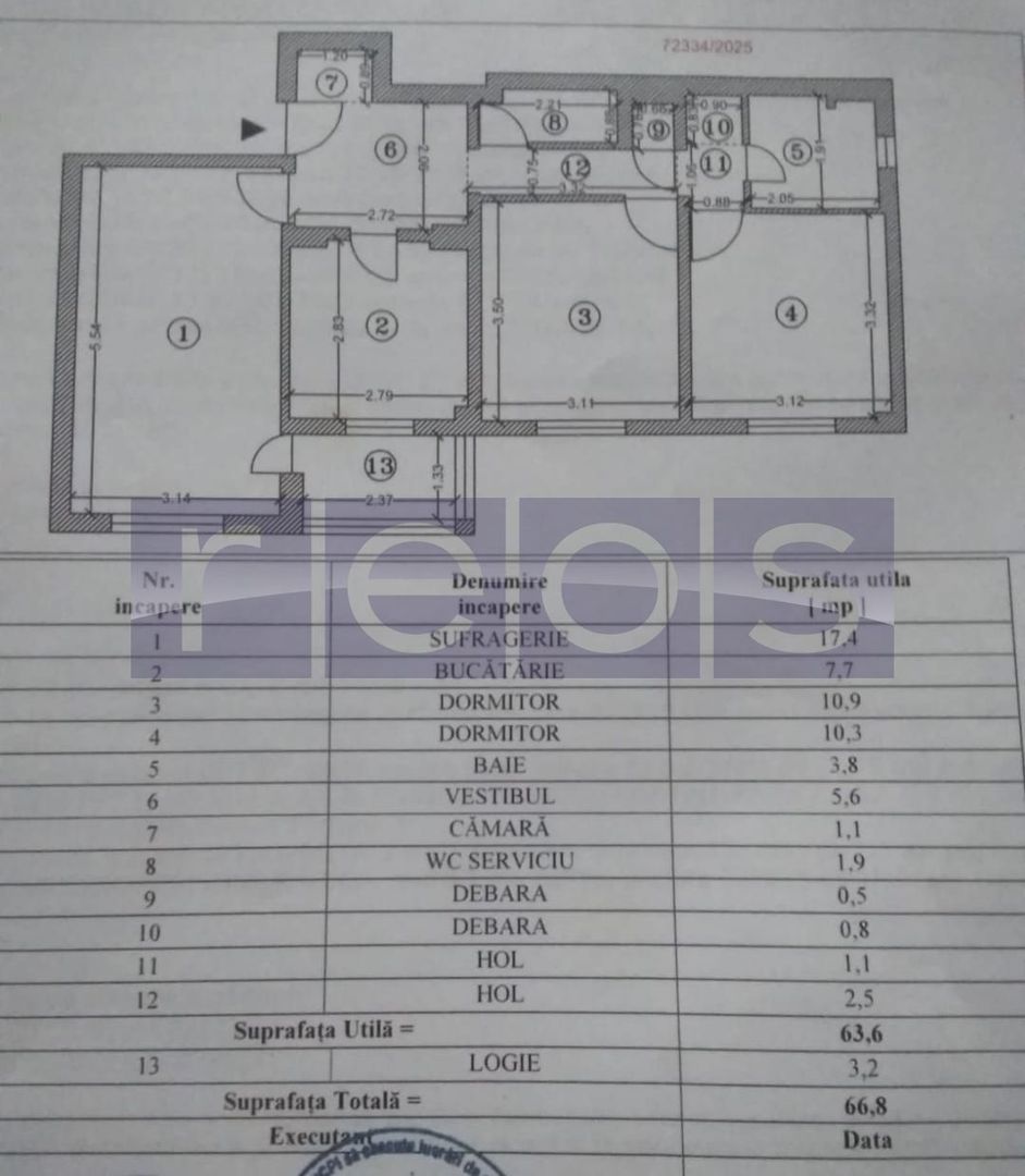 VANZARE 3 CAMERE - DECOMANDAT - MIHAI BRAVU - Poză 9