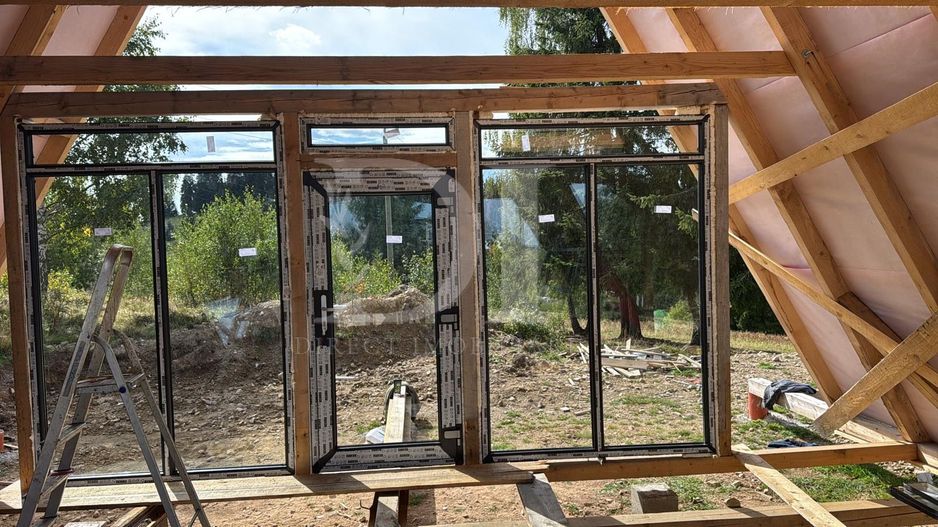 Cabana tip A frame si teren 1000 mp de vanzare / Marisel . Cluj - Poză 5