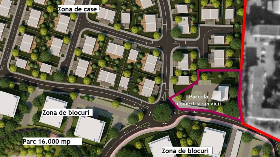 Oportunitate, teren pentru afacerea ta in Cartierul RED9 ARED - Poză 2