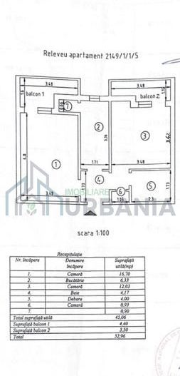 Apartament 2 camere decomandat, Piața Nicolina, Iași – 52,6 mp, etaj 1 - Poză 1