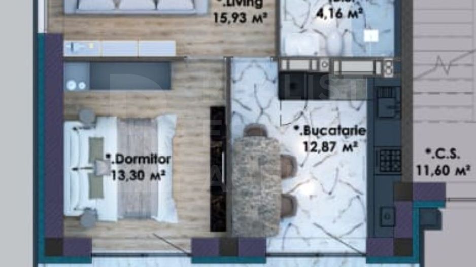 Vânzare, apartament 1 dormitor șoseaua Hîncești, Telecentru - Poză 2