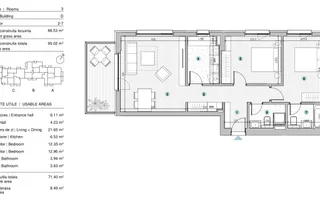 VANZARE APARTAMENT 3 CAMERE | STRAULESTI | 86MP | TERASA | COMPLEX NOU - Poză 17