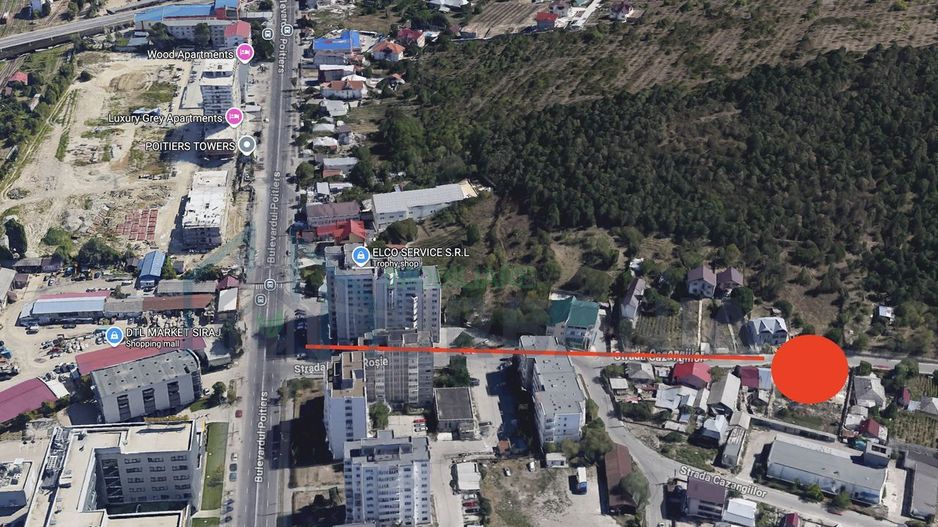 Apartament 2 camere, Bulevardul Poitiers - Frumoasa, bloc nou, parcare, curte privată - Poză 15