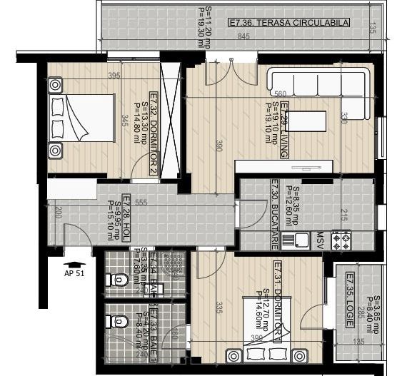 3cam.dec-bd.Brancoveanu-mall Grand Arena-Berceni-A.Persu - Poză 1